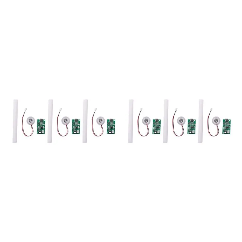 A76G-6Pcs Mist Maker Atomization Plate With 5V USB Humidifier Module Integrated Circuit Board Driver With Timing Switch