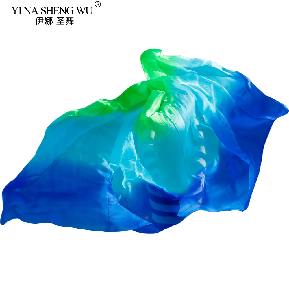 Voile de danse du ventre en soie véritable 100%, voile de danse chinoise, Tari Perut Kostum, vente en gros, taille et couleur personnalisables