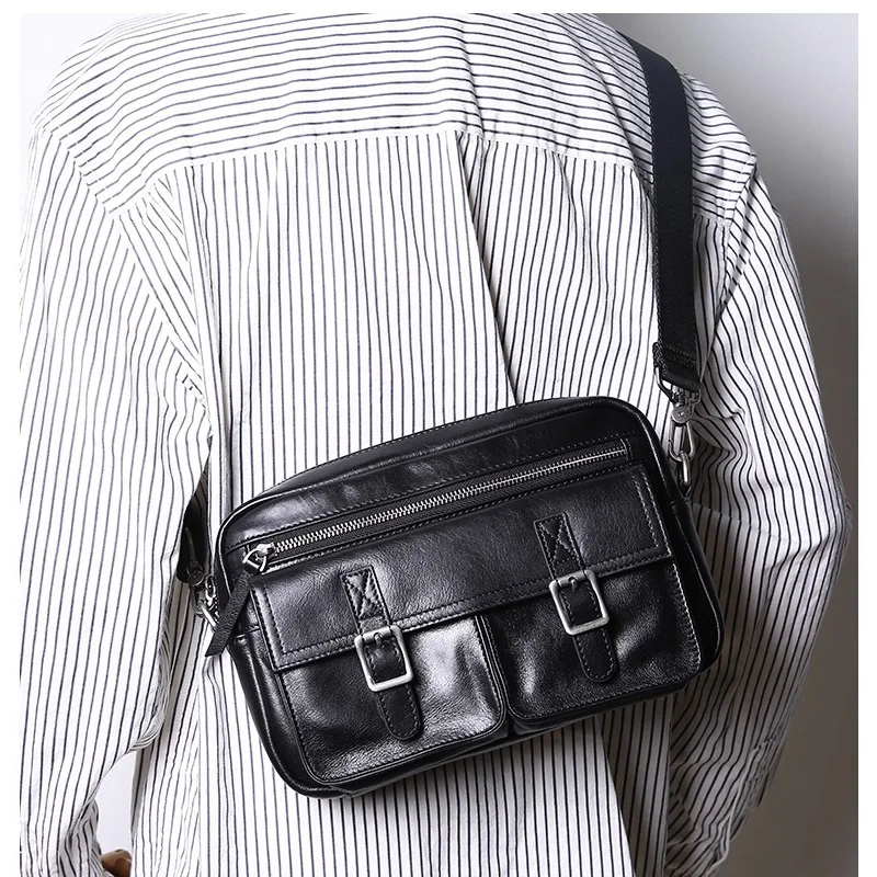 

SENOFAN новая мужская сумка из натуральной кожи с верхним зерном из воловьей кожи, повседневная сумка через плечо на одно плечо, легкая мужская сумка с клапаном