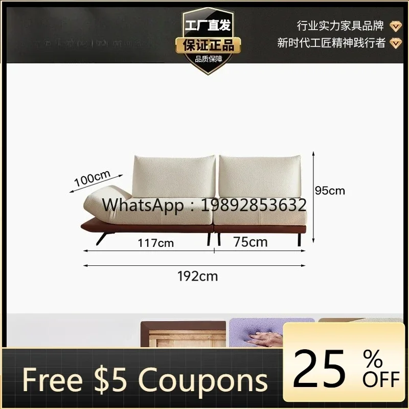 

F2 Italian Style Versatile Smart Island Sofa Multi-Functional Small Apartment Living Room Modular Fabric Sofa Set