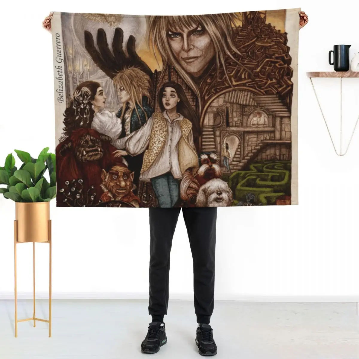 

Labyrinth Throw Blanket No Pilling Soft Warm Blanket for Bed