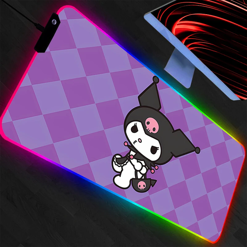 Kuromi Large Mouse Pad RGB Lap - Pc Gaming Kuromi บทวิจารณ์และราคา