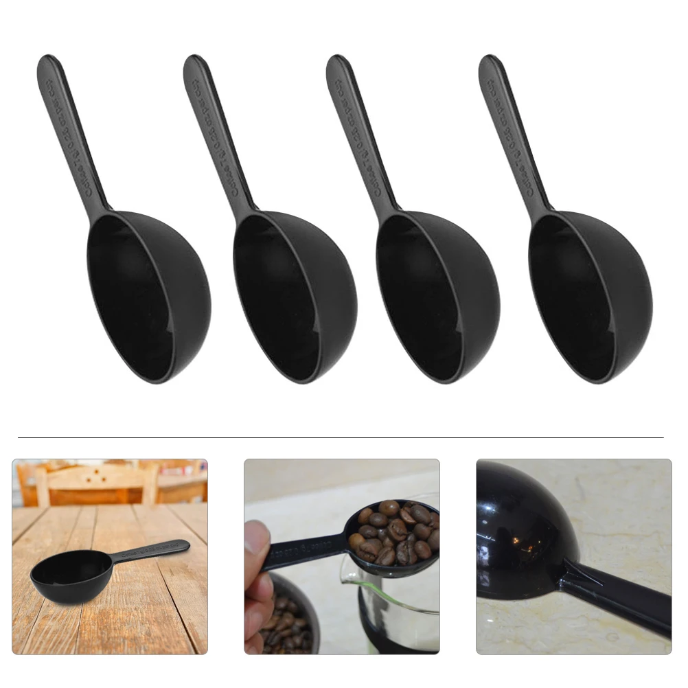 

50pcs Plastic Coffee Bean Spoon Powder Scoop Measuring Tool For Home Cafe Restaurant Kitchen Pp Spoons For Coffee Powder