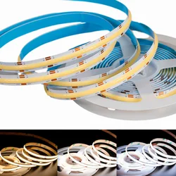 1M-10M COB CCT LED Strip Lights 608 LEDs/m High Density Flexible Dimmable FOB Led Tape 2700K to 6500K Changeable Lighting DC 24V