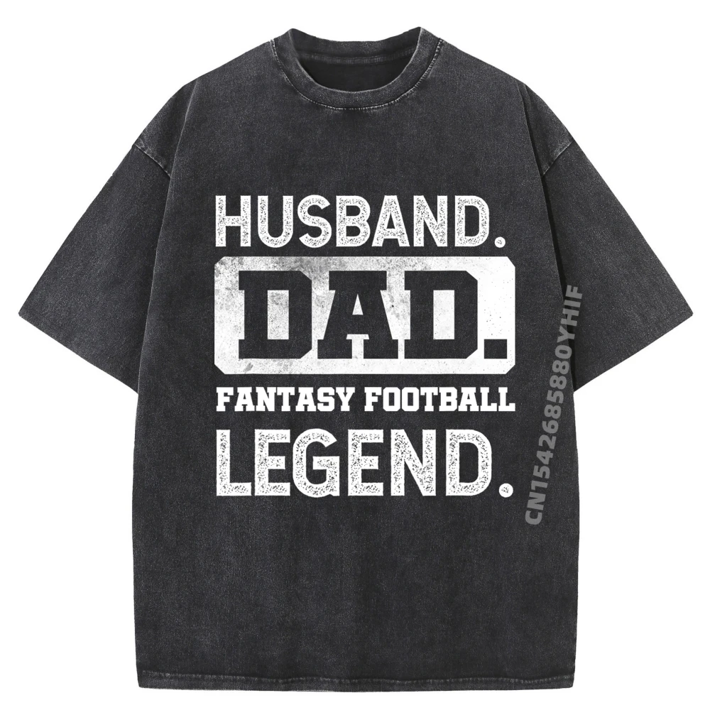 

Husband Dad Hip Hop Slogan Tops Tees Graphic T-shirts Women Slogan T Shirt Mens Clothing Streetwear Washed Shirt