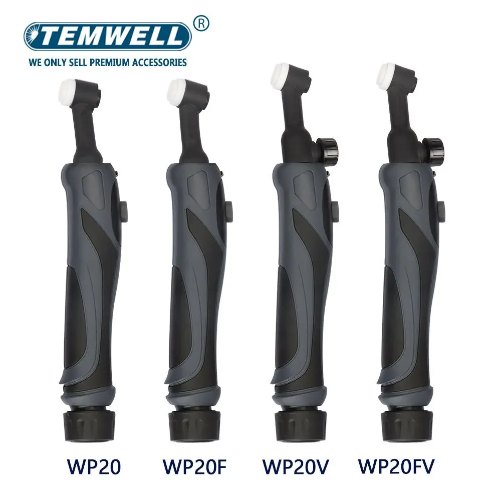 TEMWELL WP20 WP-20F WP20-V WP20-FV cuerpo de cabeza de soplete de soldadura TIG para agua refrigerada 250A serie máquina Au 20 Dropship al por mayor