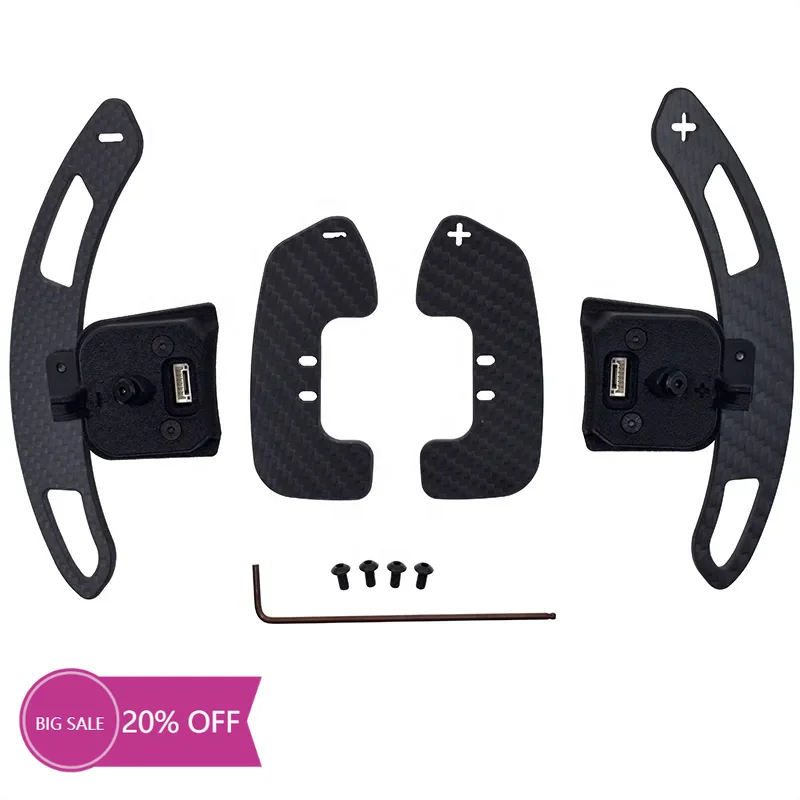 

SYPES Magnetic Carbon Fiber Paddle Shifter for Audi TTRS R8 Steering Wheel Shift Paddles