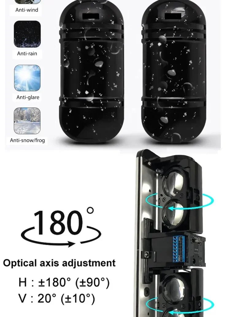

Security beam barrier alarm outdoor -infrared beam for alarm system