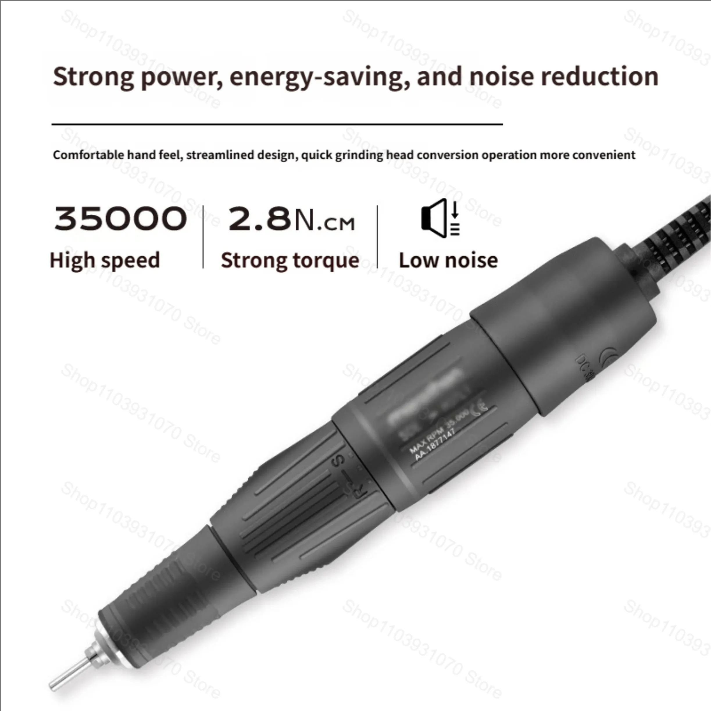 Professionele Elektrische Nagelboormachine MicroMotor 35000 RPM SDE-H37L1 Handvat Nieuwe M4S Manicure Nagellak Schuurmachine Apparatuur