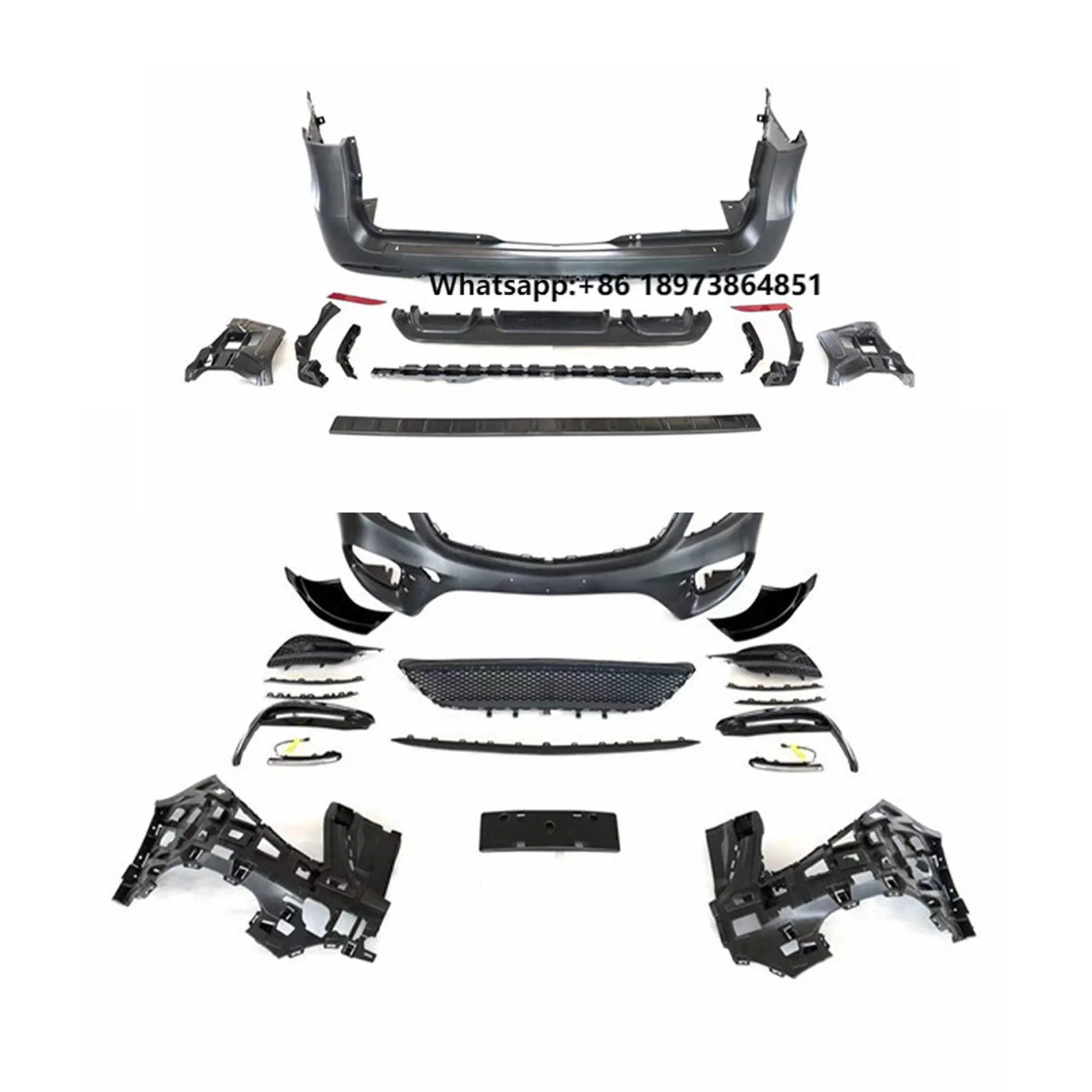 

Body Kits Fit Car Body Kits Front Bumper Headlight for Benz W447 Vito V-Class V260 Change High Matching AMG Package B Style Kit