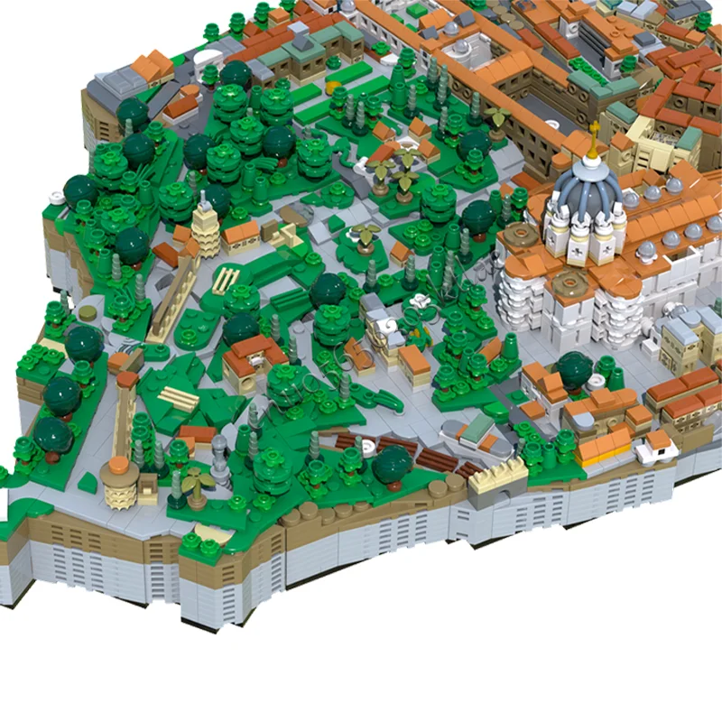 Hot 4879 PCS MOC Lusso Città Vaticano Building Modello modulare Architettura Building Block Fai da te Educazione Assemblaggio Giocattoli per bambini Regali