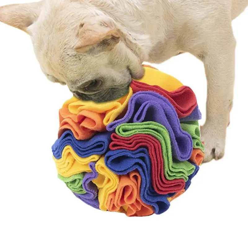 Sniff Mat For Dogs Pet Snuffle Ball For Dogs Dog Feeding Mat Dog Interactive Toys Food Mat Encourages Foraging Skills For