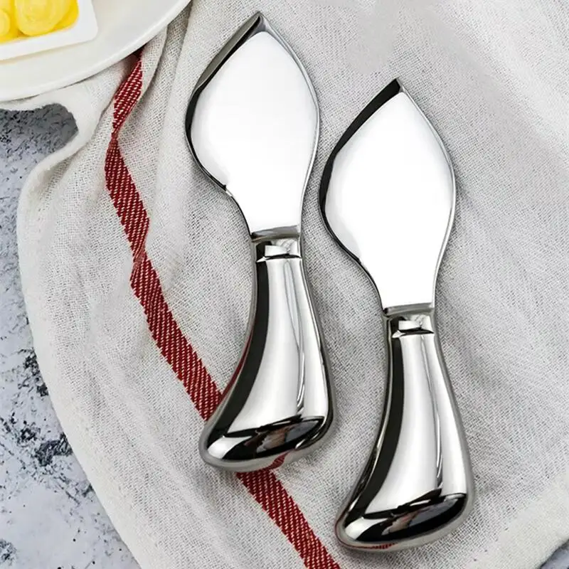 Nordic Stainless Steel Butter Knife Jam Knife Cream Knife Cheese Knives Not Sharpened Butter Spreader Highend Dinning Tableware