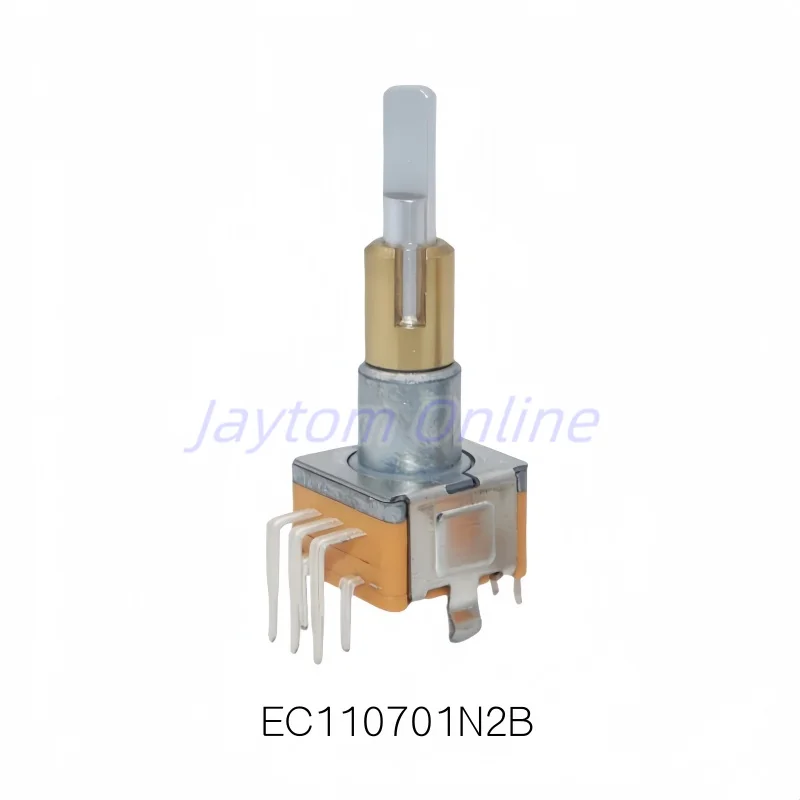 1pc Encoder EC11EBB24C03 Dual-Shaft Axis With Push Button Switch EC110701N2B 30 Position 15 Pulse Handle 25mm 8Pins