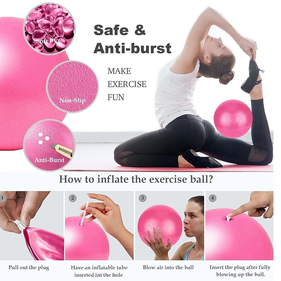 Picture 7: Customized LOGO Women's Five-Piece Pilates Essentials Kit Home Equipment Circle Ring Set for Weight Loss Yoga Accessories Suppor
