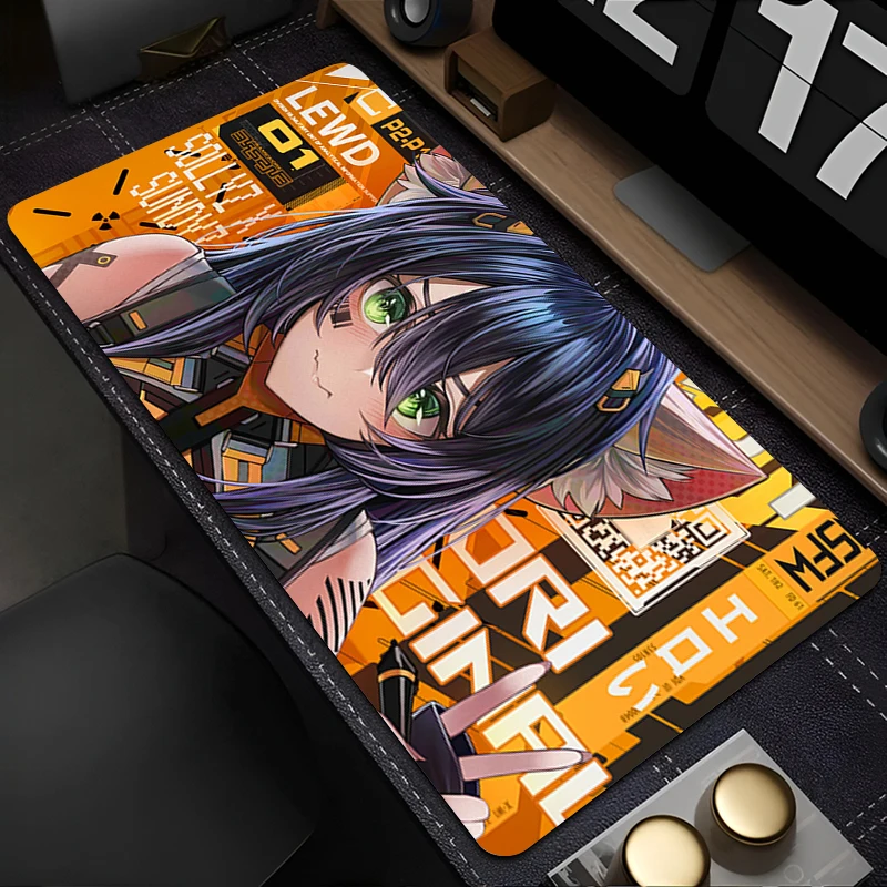 Alas Mouse Aksesori PC Alas Keyboard Anime Gadis Seksi Alas Meja Kantor Anti Selip Alas Mouse Karet Alas Tablet Gaming Alas Diperpanjang