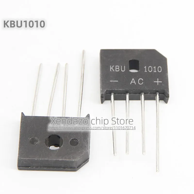 5pcs/lot KBU1010 KBU 1010 10A/1000V ZIP-4 package Original genuine Rectifier bridge flat bridge