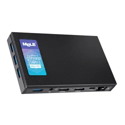 MeLE Quieter3Q mini pc безвентиляторный мини ПК Celeron N5105 Windows 11 Pro 8 Гб 128 ГБ 256 ГБпромышленный IoT компьютер Dual HDMI 4K, WiFi5 Gigabit PXE