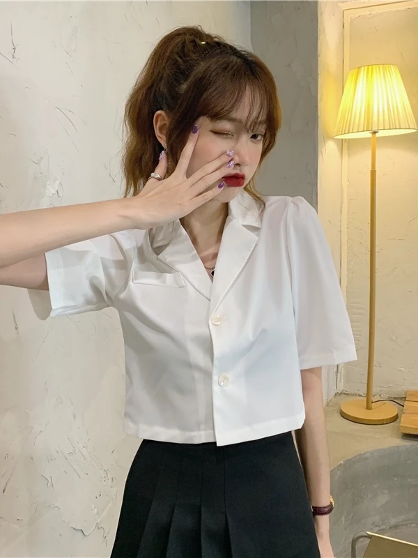 

Women Blazer Youthful Topcoat Aura Welt Wrap-Around Row Zipper Collar Sleev Extra-Long Splited Pattern Pleats Minimalism Golden