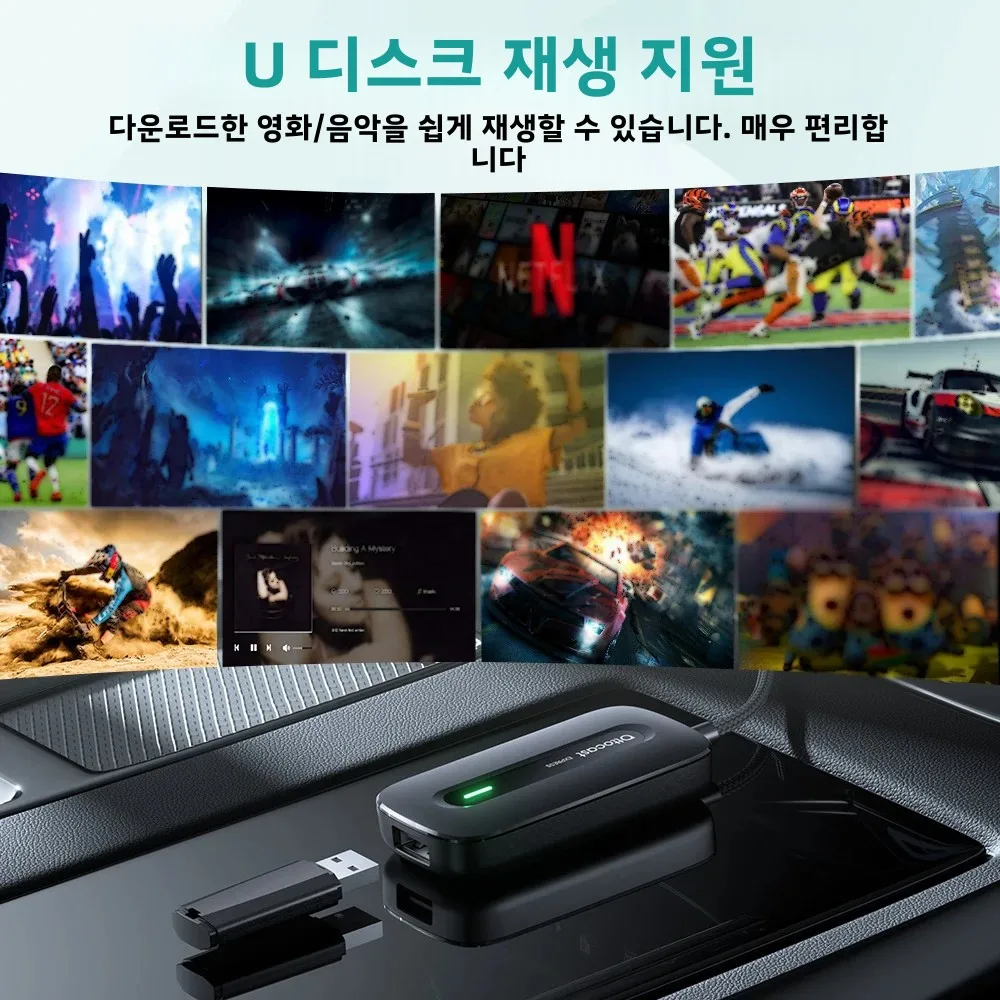 OTTOCAST Play2Video Express Wireless CarPlay Wireless Android Auto Adapter for Youtube Netflix Video Playback Car Accessories