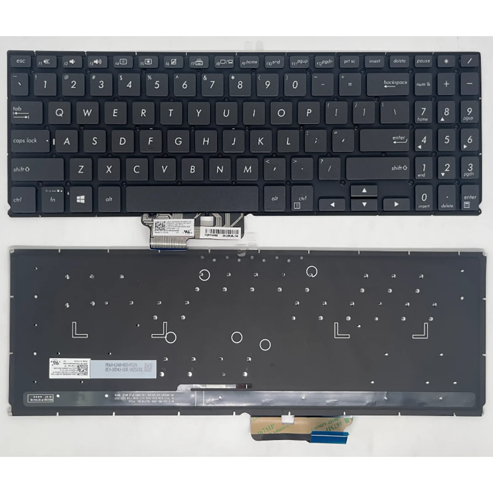 US layout for ASUS ZenBook Flip 15 UX562 UX562F UX562D UX562FDX UX562FA/FAC/FD Q507I Q507IQ Q508UG UM562IA UM562UG Keyboard
