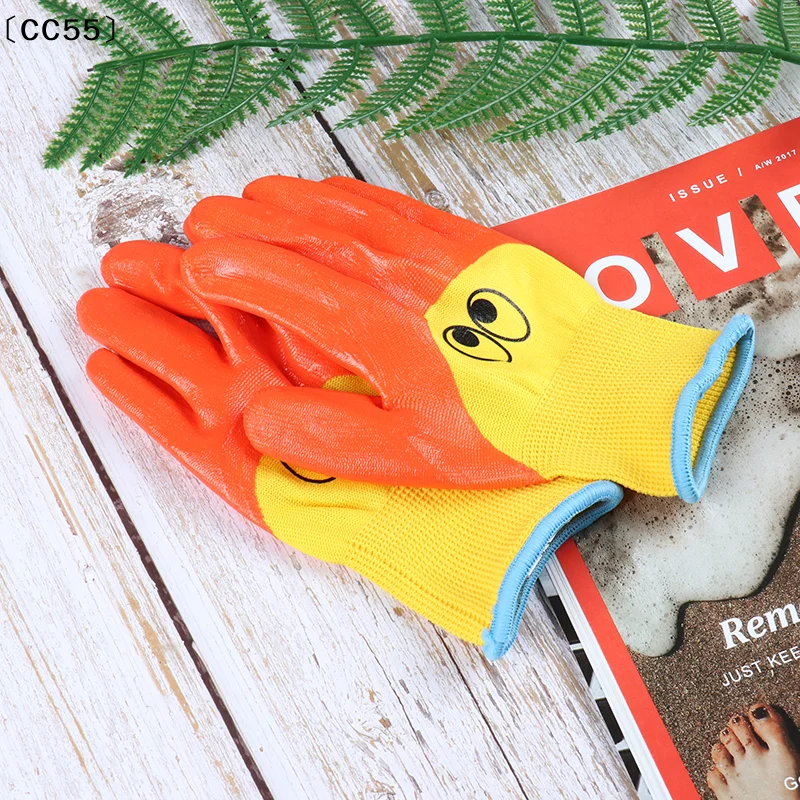 〔CC55〕1 Pair Breathable Children Garden Glove Durable Waterproof Protective Gloves
