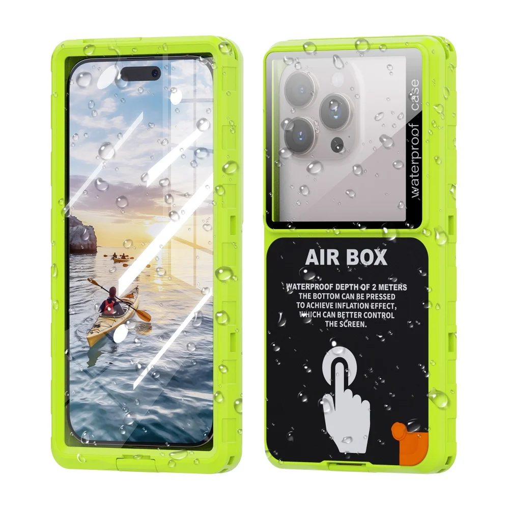 

Shellbox Upgraded Universal 6.9-inch Waterproof Phone Case Underwater Touch Screen Dustproof and Drop proof IP68 Certified Cases
