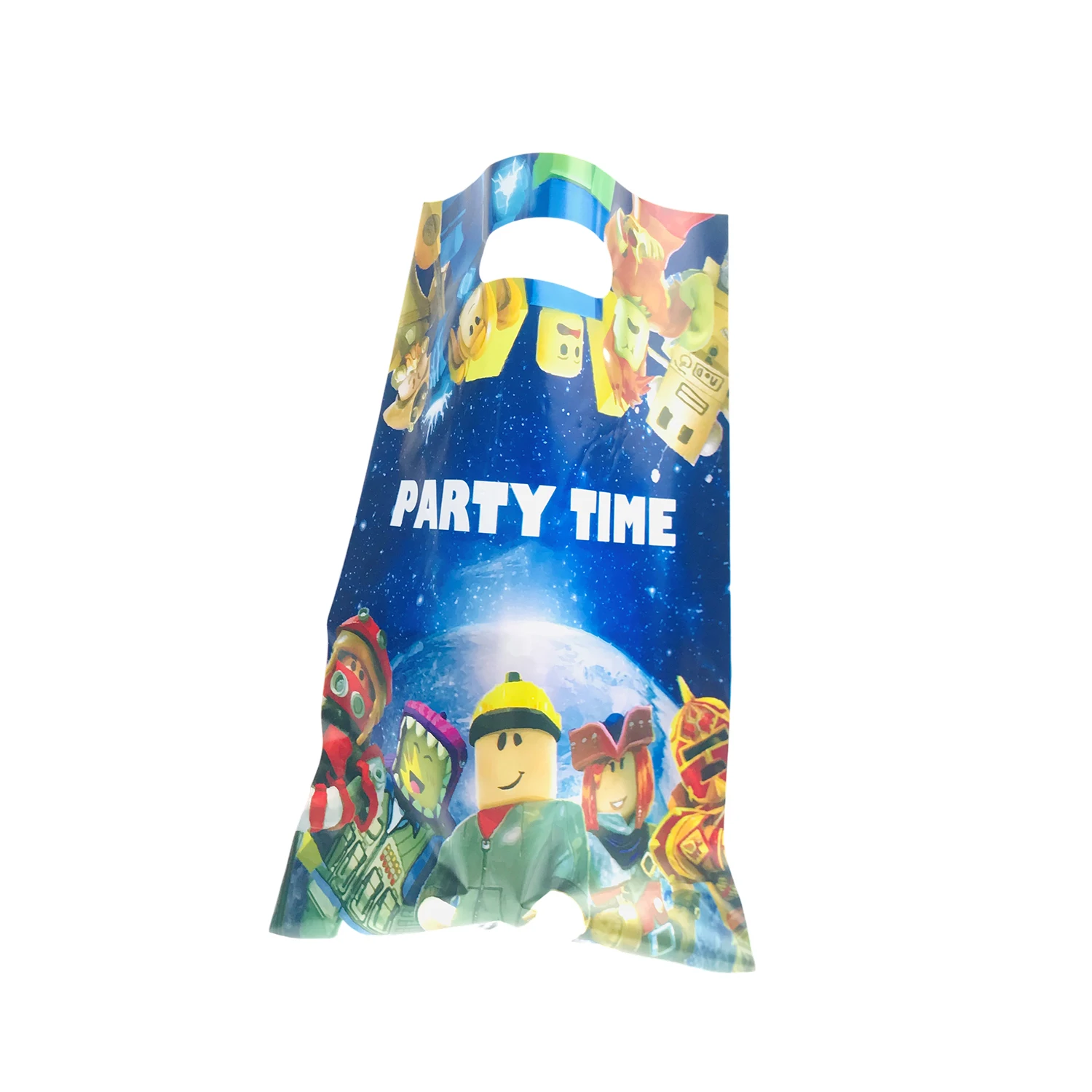 10/20/30Pcs Roblox Game Cute Cartoon Candy Themed Eco Tote Bags - Birthday Party Gift Packaging Plastic Shopping Bag - Image 5