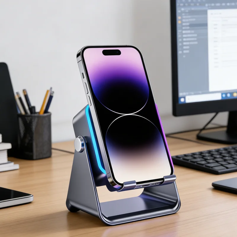 

5 In 1 RGB Light Phone Stand Bluetooth Speaker Auto-induction Wireless Phone Holder Surround Sound Portable