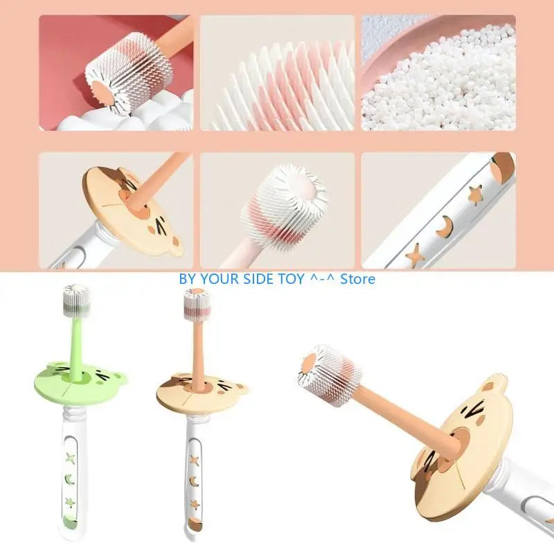 

Baby 360-degree Rotation Toothbrush Child Safety Soft-bristled Toothbrushes U6XE