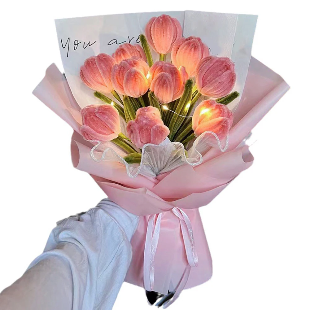 

Chinese Valentine's Celebration 20*10*10cm DIY Flower Kit Craft Supplies For Bouquet Making Chinese Valentine's Day