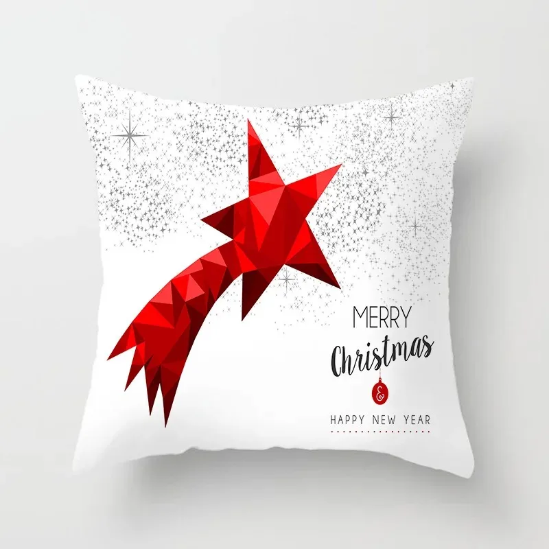 Christmas Themed Pillowcases Car Accessories Office Santa Claus Guest Sofa Home Pillowcases