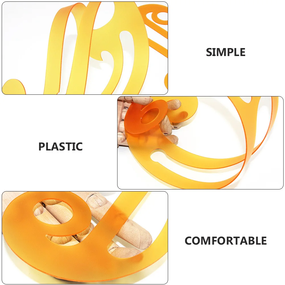 Penggaris Kurva Desain Plastik Multifungsi Alat Template Jahit Untuk Pembuatan Pola Pakaian, Pemotongan Kain, Pengukuran