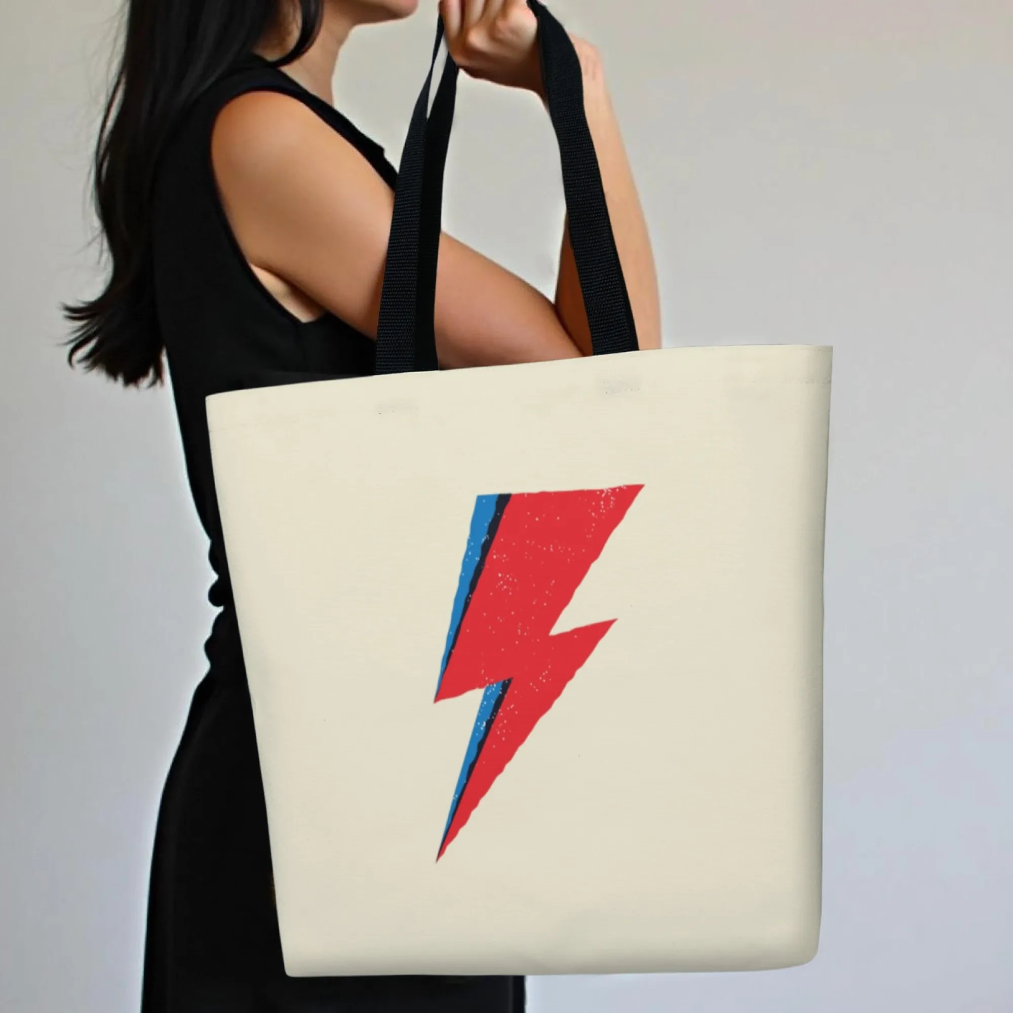 

Trendy Portable Shopping Bag Printing Lighting Designed for Tech Durable and Foldable Tote Spacious Stylish Gift for Couples