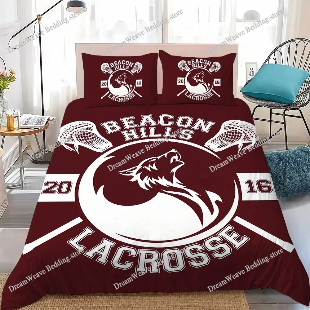 American TV Teen Wolf Duvet Cover Set Home Style Bedding Soft Laundry Cotton Bed Student Dormitory Gift