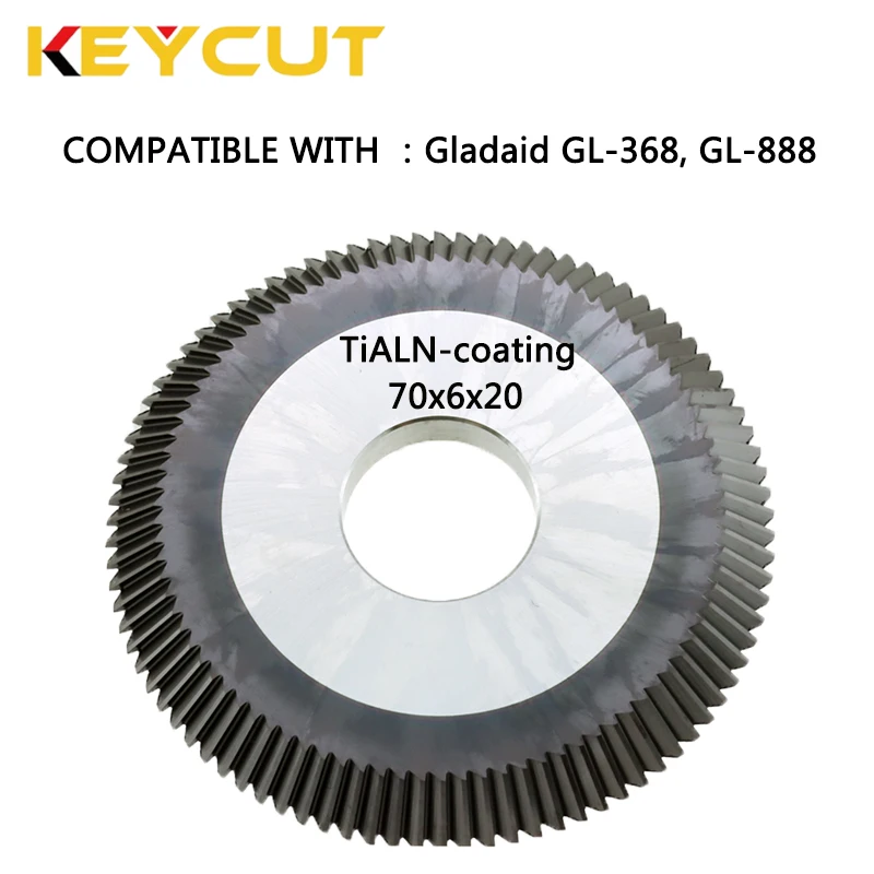 Gladaid Cutter 70x6x20 8810 8811 0012  Fits Gladaid 888 368 Key Machine Aftermarket Locksmith Tools