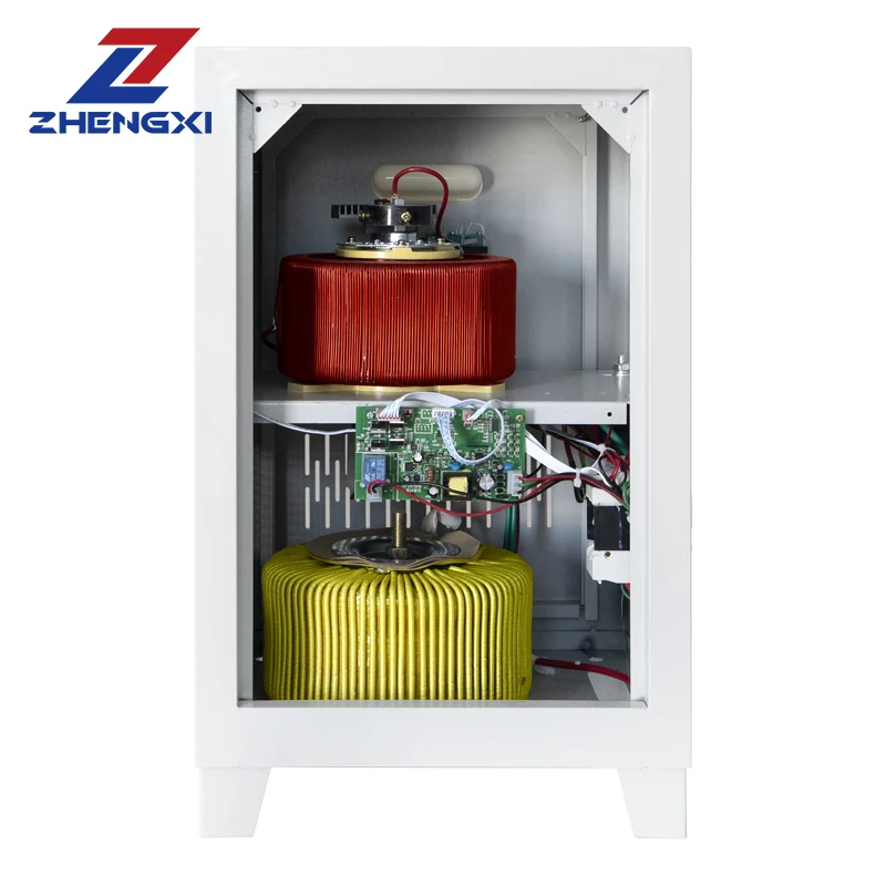 Penstabil tegangan otomatis Motor Servo tembaga, rentang AC 5KVA 5KVA 120V/220V/230V fase tunggal penggunaan rumah