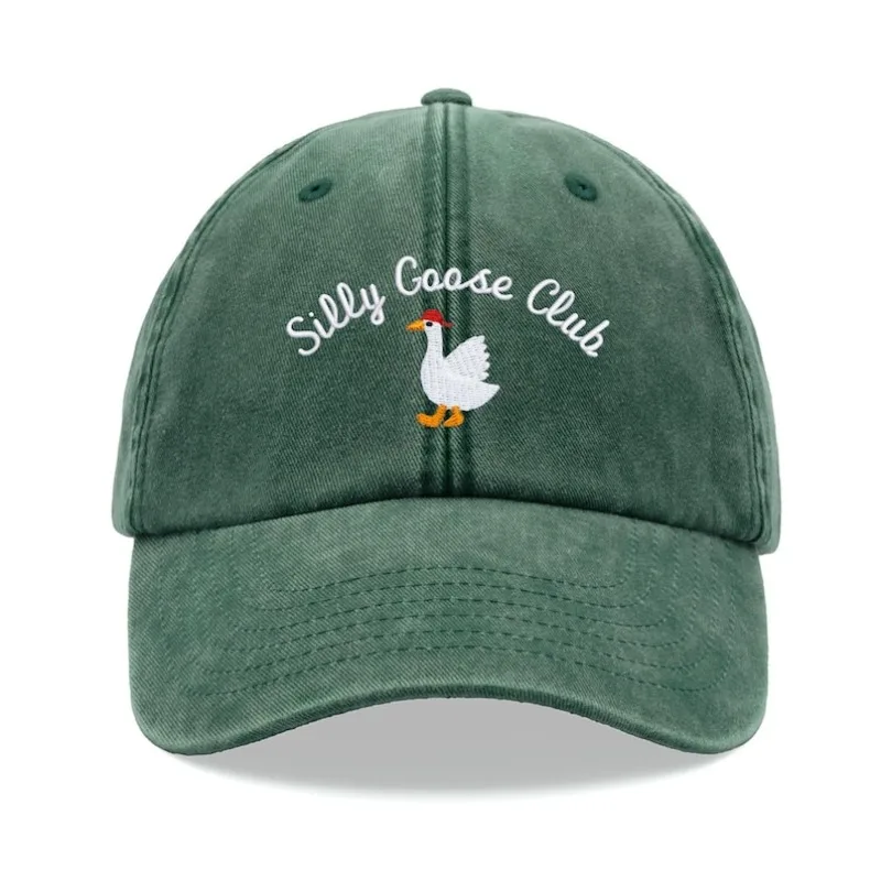 1pc Men' and Women' Vintage Soft-Top Baseball Cap with Chicken Print Adjustable Snap Washable Hat Suitable for Outdoor,Casual