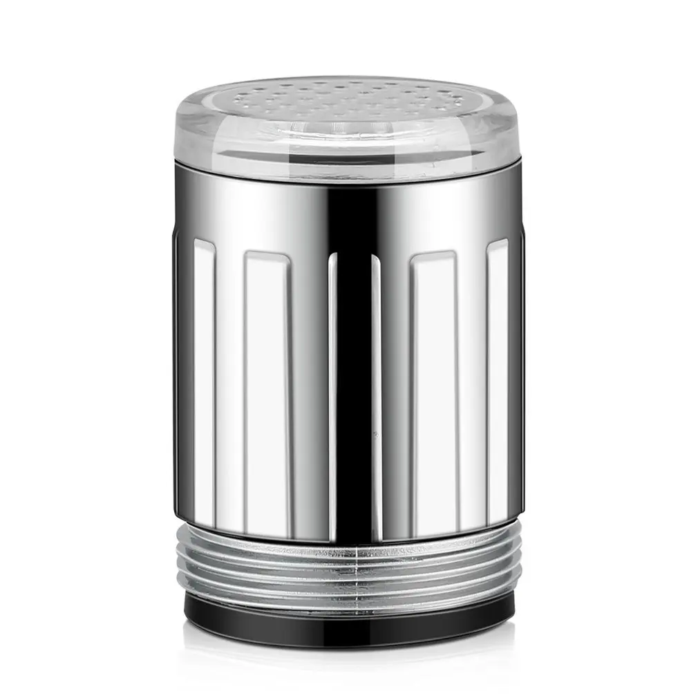 LED Faucet 3-Color Light-up Temperature Sensor Kitchen Bathroom Shower Discolored Glow Faucet Water Saving Nozzle Head