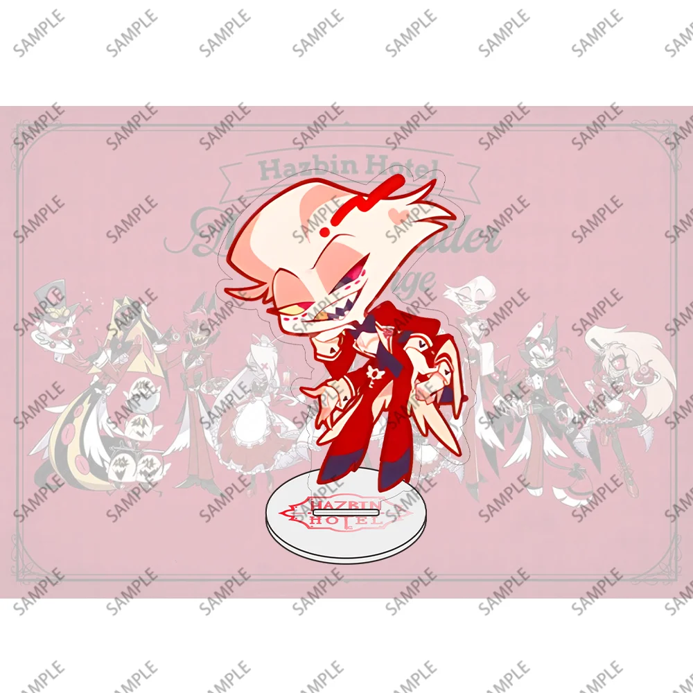 حامل أكريليك من Hazbin Hotel Alastor مقاس 10 سم - ديكور مكتب لطيف مثالي لعرض المنزل والمكتب في عيد الميلاد