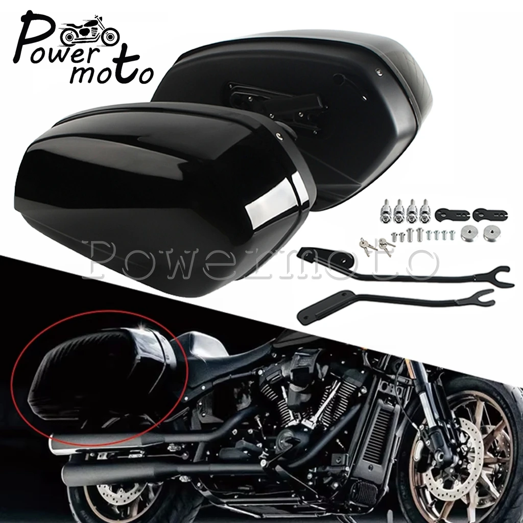 

Rear Side Trunk Motorcycle Saddlebags Case Luggage Box For Harley Softail Low Rider ST FXLRST 22-24 Low Rider El Diablo FXRST 22