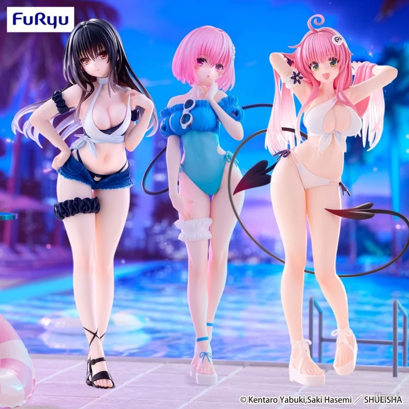 

[Pre Sale] Genuine Furyu Anime Toy To Love Ru Darkness Kotegawa Yui Yuuki Mikan Lala Momo Figure Model Ornament Toy Girl Gift