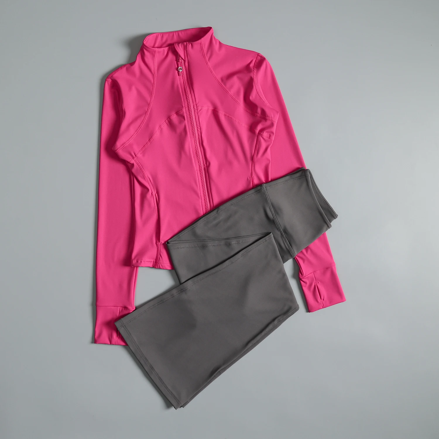 

Fitness suit for women in autumn and winter high-looking morning running training quick-drying suit beautiful slimming