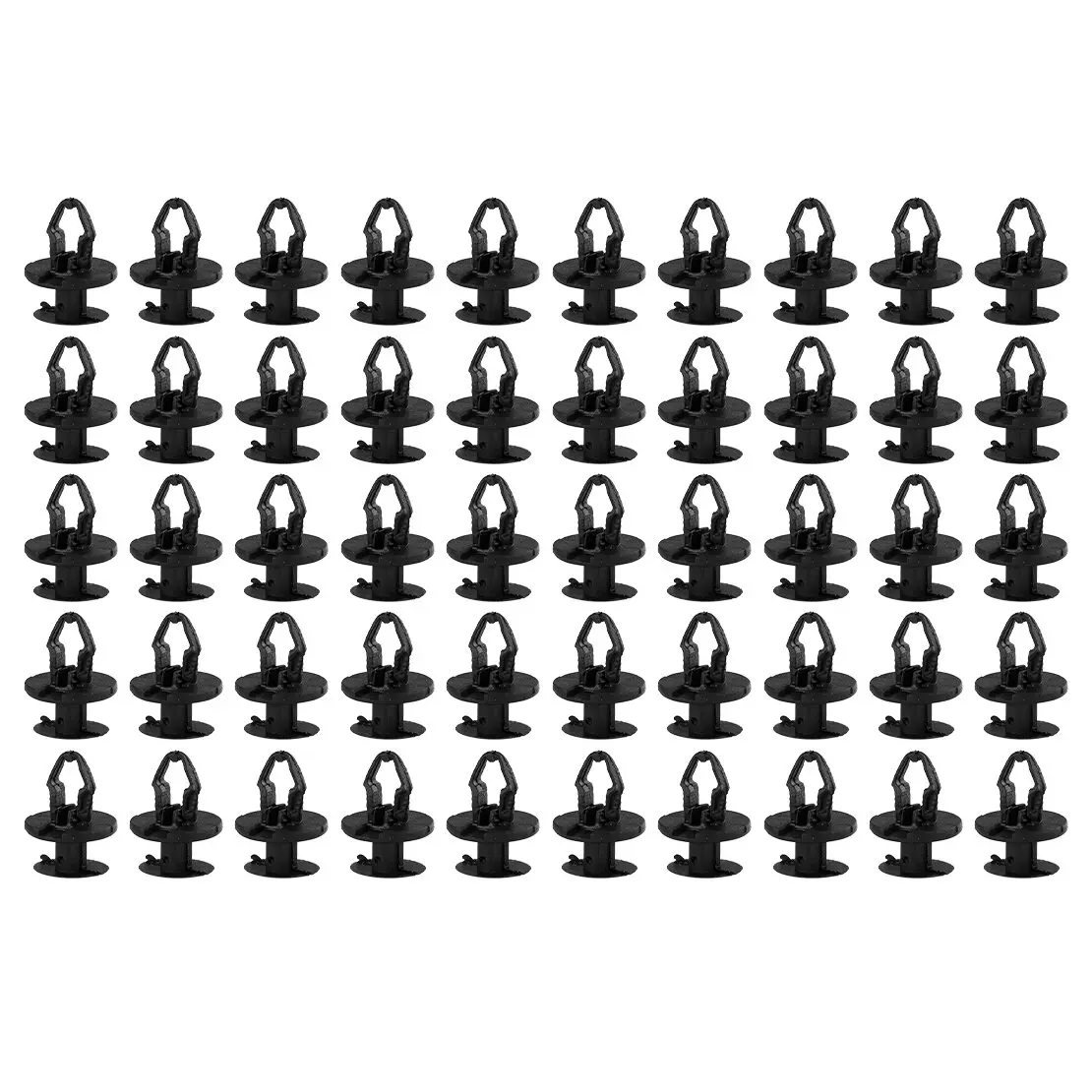

11609417 W715537-S300 50pcs/set Fender Apron Liner Splash Shield Push-Type Clip Retainer Rivet Fit For GM Black Plastic