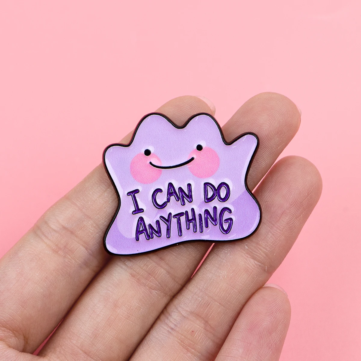 9 Stück/Set I CAN DO ANYTHING Niedliche lila Elfen-Emaille-Anstecknadeln, coole Spiel-Brosche, Rucksack-Revers-Abzeichen, Schmuckzubehör, Geschenk für Freunde – Detail 6