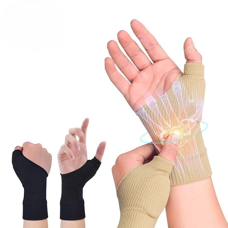 

Wrist Thumb Compression Arthritis Gloves, Breathable Wrist Support Wrist Brace Wrist Sleeve With Gel Thumb Injury Pads