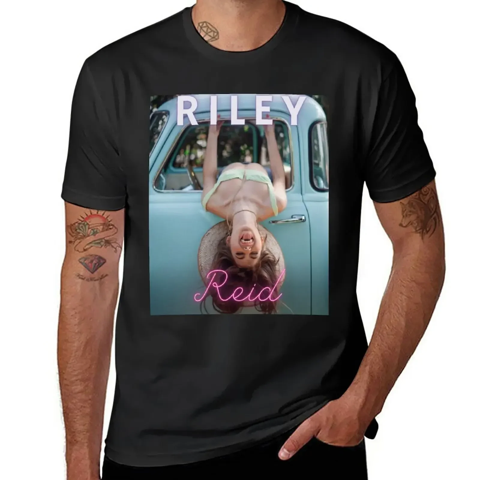 Riley Reid Sexy Photograph T-Shirt Short sleeve tee plus sizes men graphic t shirts