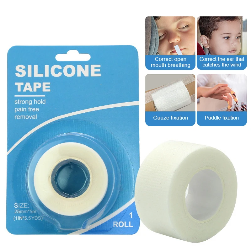 Sleeping White Ronco Relief Tape, tiras de sono para dormir melhor, melhor, remoção livre, melhor noite, respirável, 1 rolo