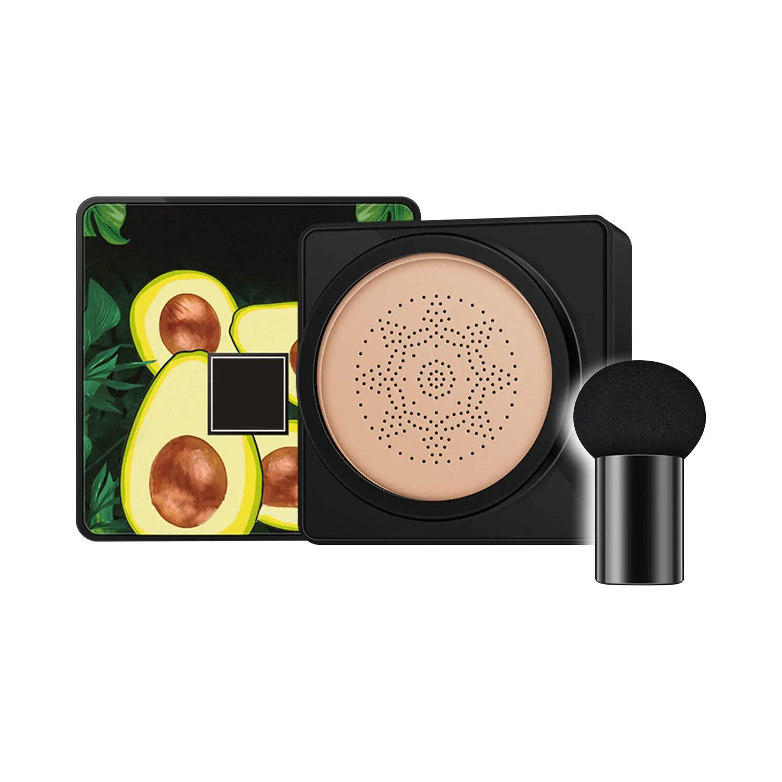 บีบีครีมเนื้อแอร์คุชชั่น หัวฟองน้ำรูปเห็ด รองพื้น ปกปิด ช่วยให้ผิวชุ่มชื้น ใช้เป็นเบสเมคอัพสำหรับผิวหน้า ใช้กับแป้งและครีม