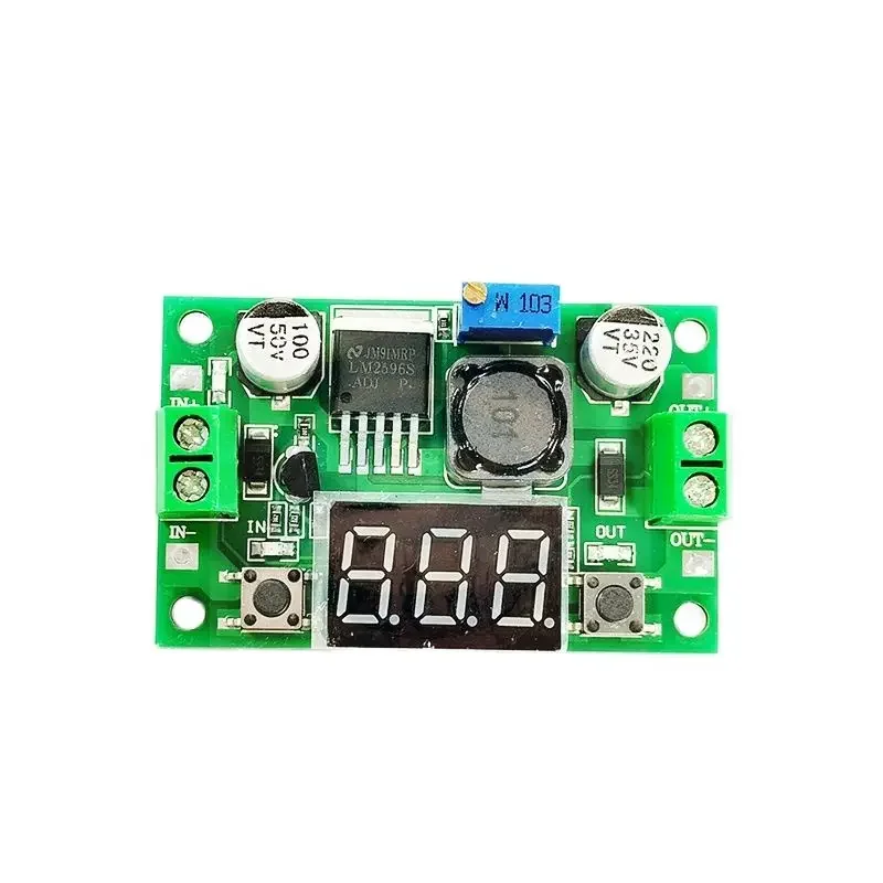 LM2596S High-power step-down module /DC-DC adjustable voltage regulator power module with digital display or indicator